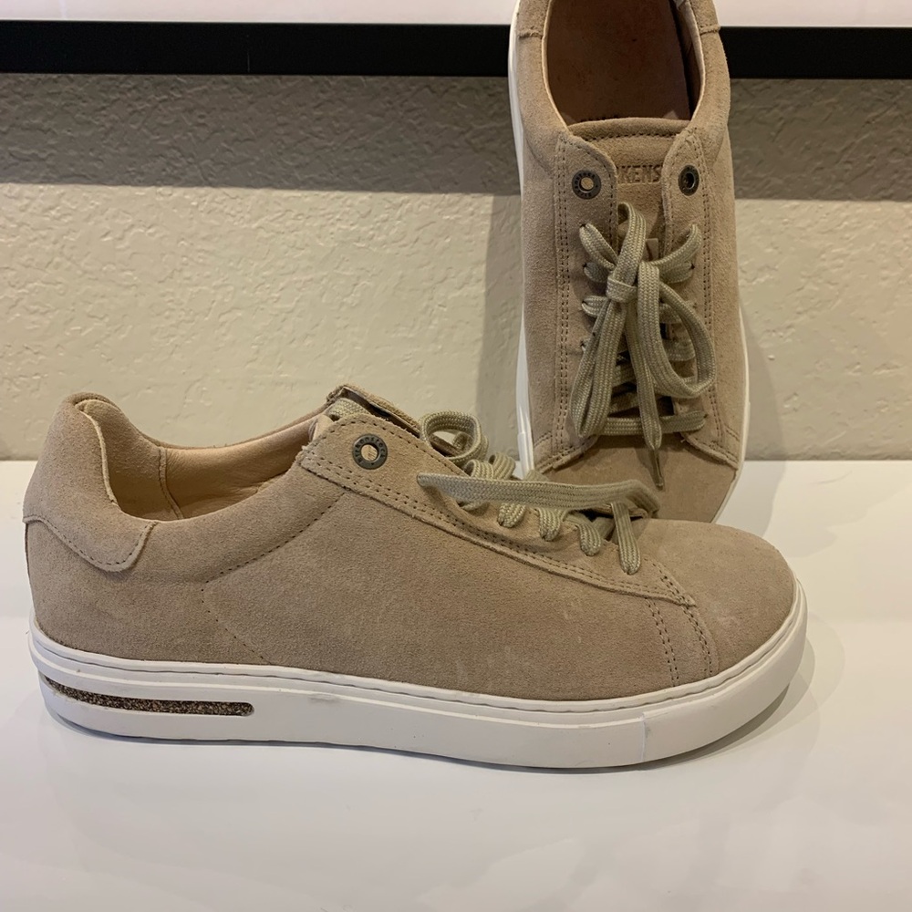 Birkenstock Tan Suede Sneakers